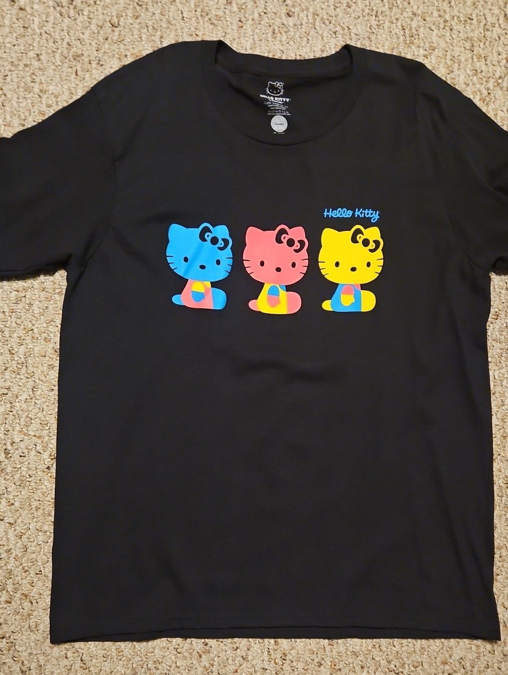 Hello Kitty Black Tee Sz XL